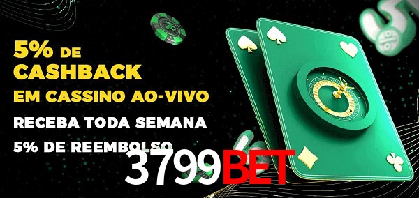 Promoções do cassino ao Vivo 3799bet